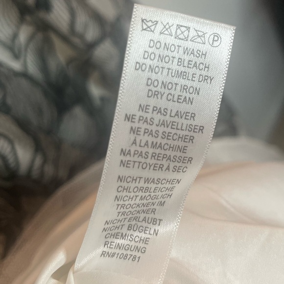 Aidan Mattox Halter Embroidered Long Gown, Pockets, Black White Size 12 - Picture 5 of 9